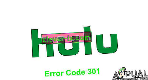 Koda napake Hulu 301