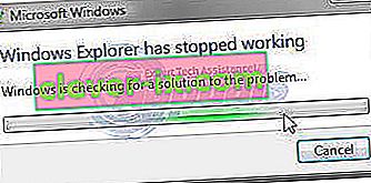 windows explorer har sluttet å fungere