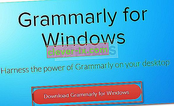 Stahování Grammarly pro Windows