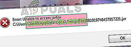 Impossible d'accéder à Jarfile