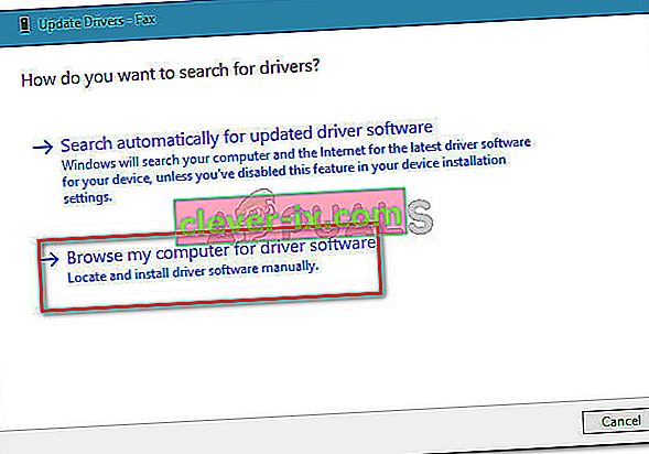 click on Browse my computer for driver software