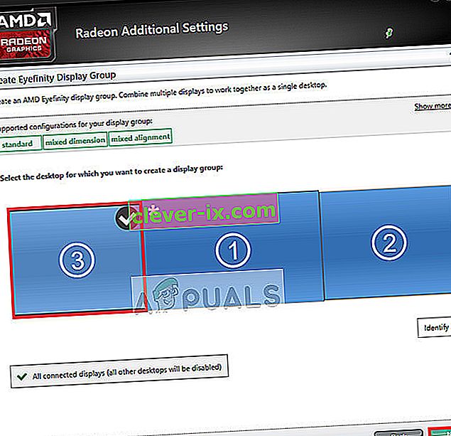 Primær skærm i grafiske indstillinger i Windows 10 AMD