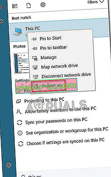 Trykk Windows-tast + Pause-tast eller høyreklikk på Denne PC-en og velg Egenskaper