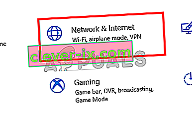 Vælg Netværk og internet
