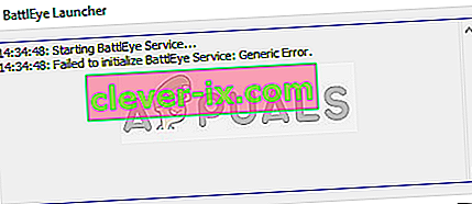  Kunne ikke initialisere BattlEye Service: Generisk feil i Fortnite