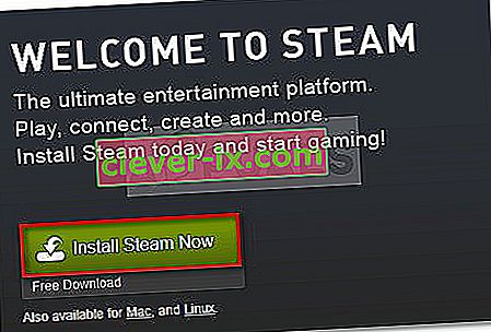 Stáhněte si spustitelný soubor instalace Steam