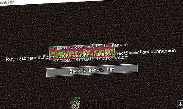 Fix: “io.netty.channel.AbstractChannel$AnnotatedConnectException: Connection refused: no further information” Error on Minecraft